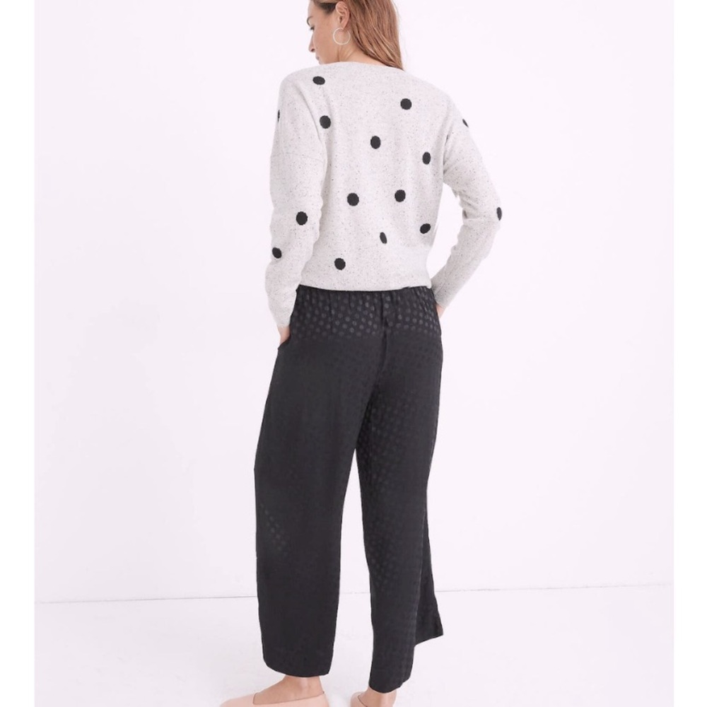 Madewell Huston Drapey Jacquard Pull-on Crop Pants.  Size Medium - Picture 6 of 12
